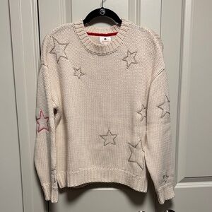 Sundry Cream Star Pattern Sweater